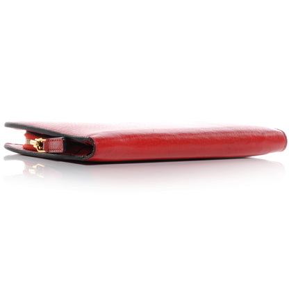 Tom Ford Leather Snap Front Continental Wallet Red Flame 4 of 8