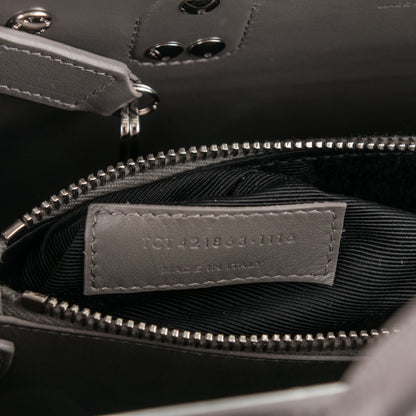 Saint Laurent Calfskin Crocodile Embossed Baby Sac De Jour Fog 7 of 7
