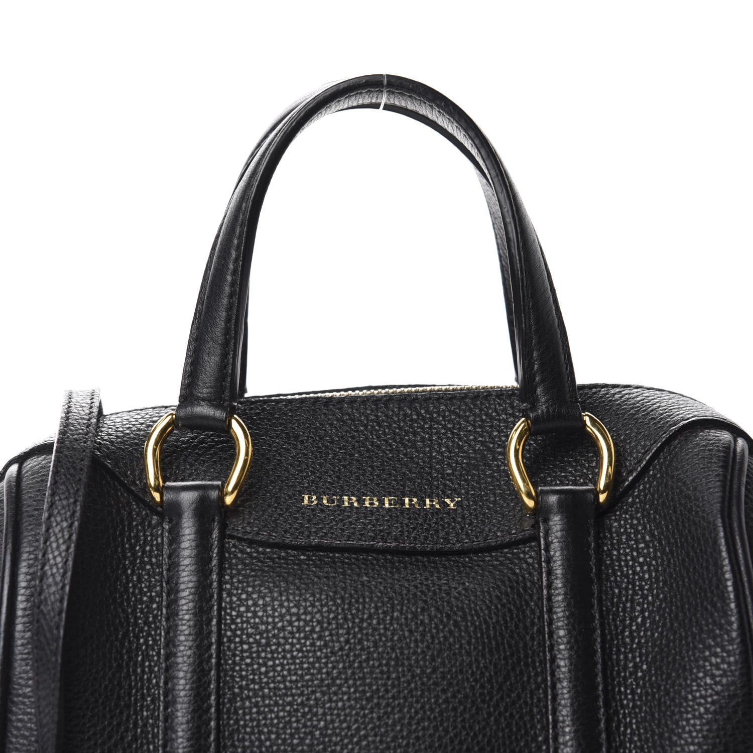 Burberry Derby Calfskin Small Alchester Bowling Bag Black 9 of 9