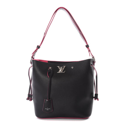 Louis Vuitton Calfskin Lockme Bucket Black 1 of 14