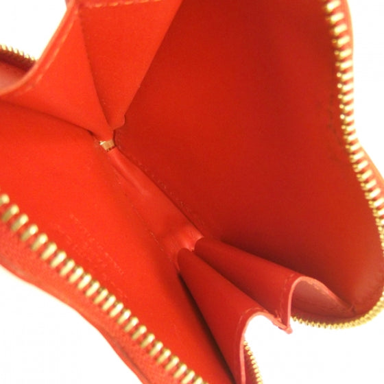 Louis Vuitton Vernis Heart Coin Purse Orange Sunset 5 of 7