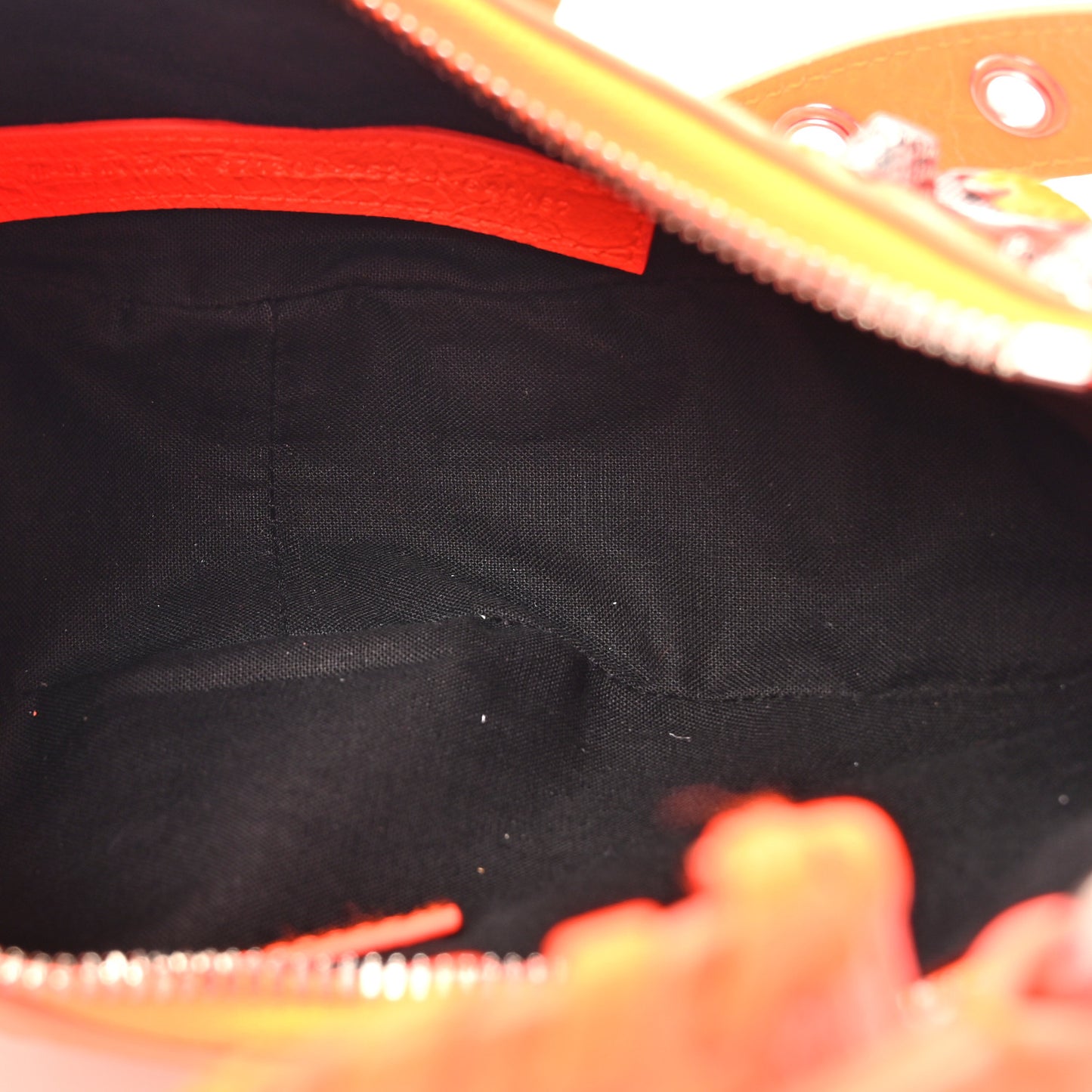 Agneau Arena Le Cagole Shoulder Bag XS Orange