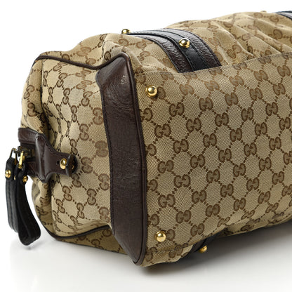 Gucci Monogram Medium Interlocking G Icon Boston Dark Brown 6 of 15