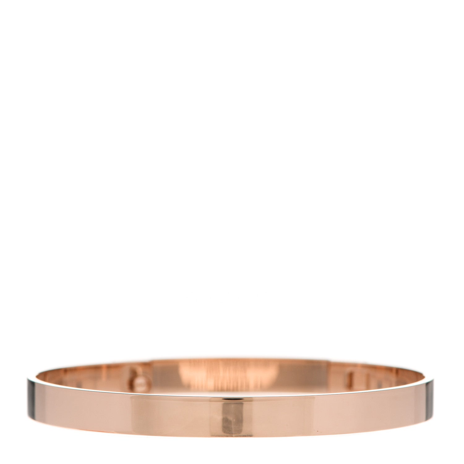 Hermes 18K Rose Gold Diamond PM Collier De Chien Bracelet ST 3 of 5