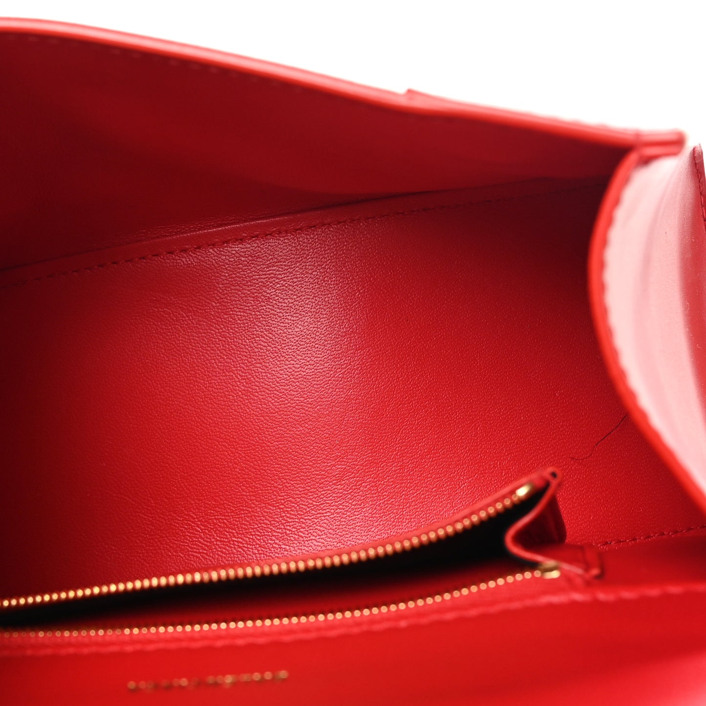 Shiny Box Calfskin Small Hourglass Top Handle Bag Bright Red
