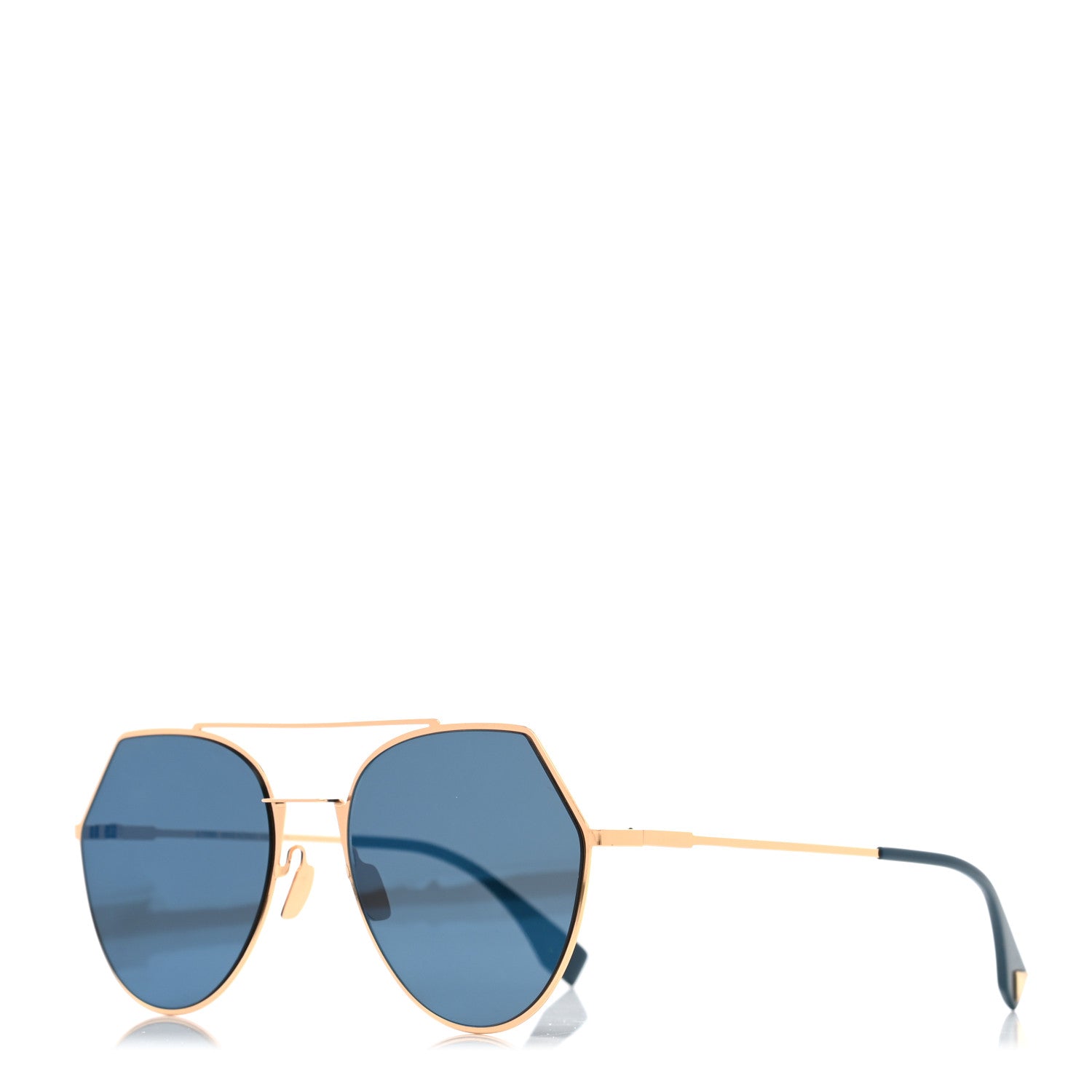 Fendi Metal Geometric Sunglasses FF 0194/S Gold 1 of 7