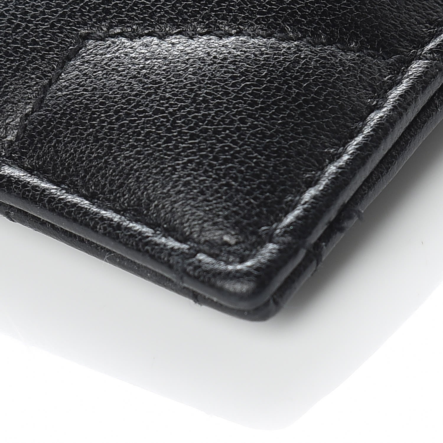 Saint Laurent Calfskin Y Quilted Monogram LouLou Credit Card Case Black 9 of 10
