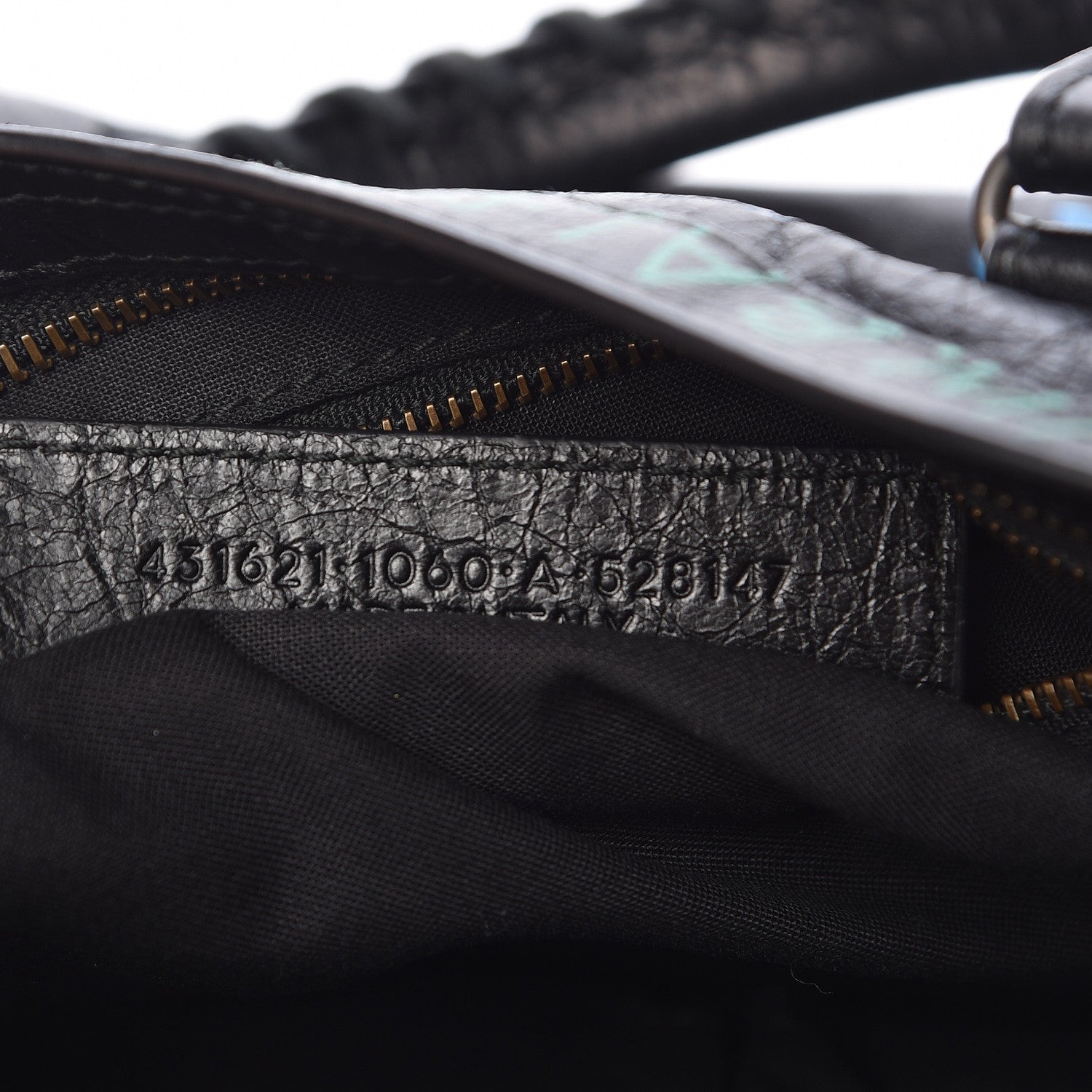Balenciaga Agneau Graffiti All Over Classic Hardware S City Black Multicolor 7 of 10