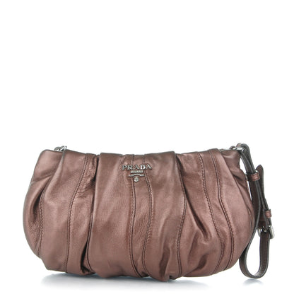 Prada Nappa Mordore Stripes Wristlet Antico 1 of 8