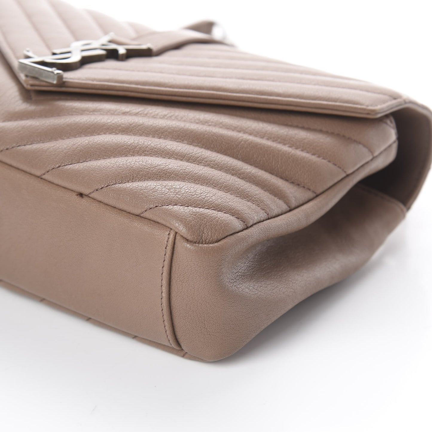 Sheepskin Matelasse Chevron Monogram Medium College Bag Fard