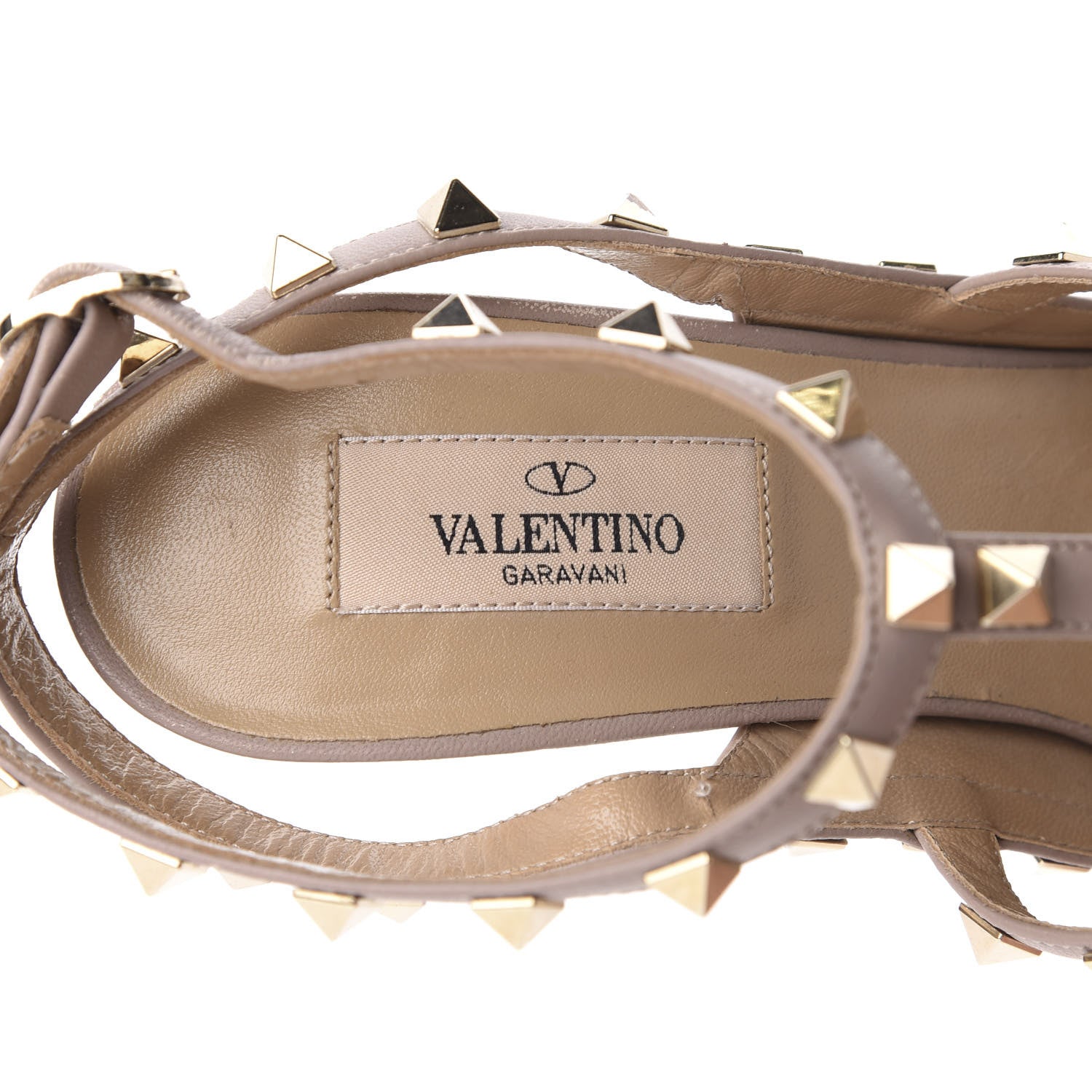 Valentino Garavani Patent Nappa Rockstud Ankle Strap 100mm Pumps 40.5 Water Rose Poudre 7 of 9