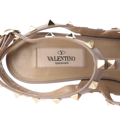 Valentino Garavani Patent Nappa Rockstud Ankle Strap 100mm Pumps 40.5 Water Rose Poudre 7 of 9