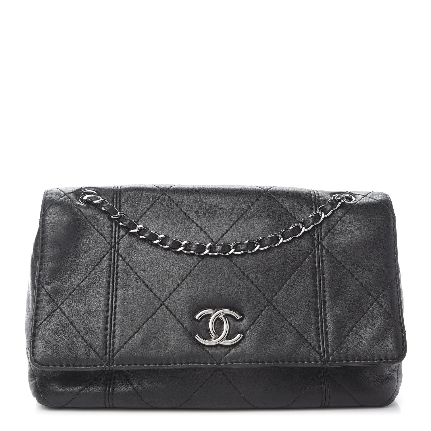 Chanel Lambskin Quilted Large Soft Touch Flap Black 1 of 10