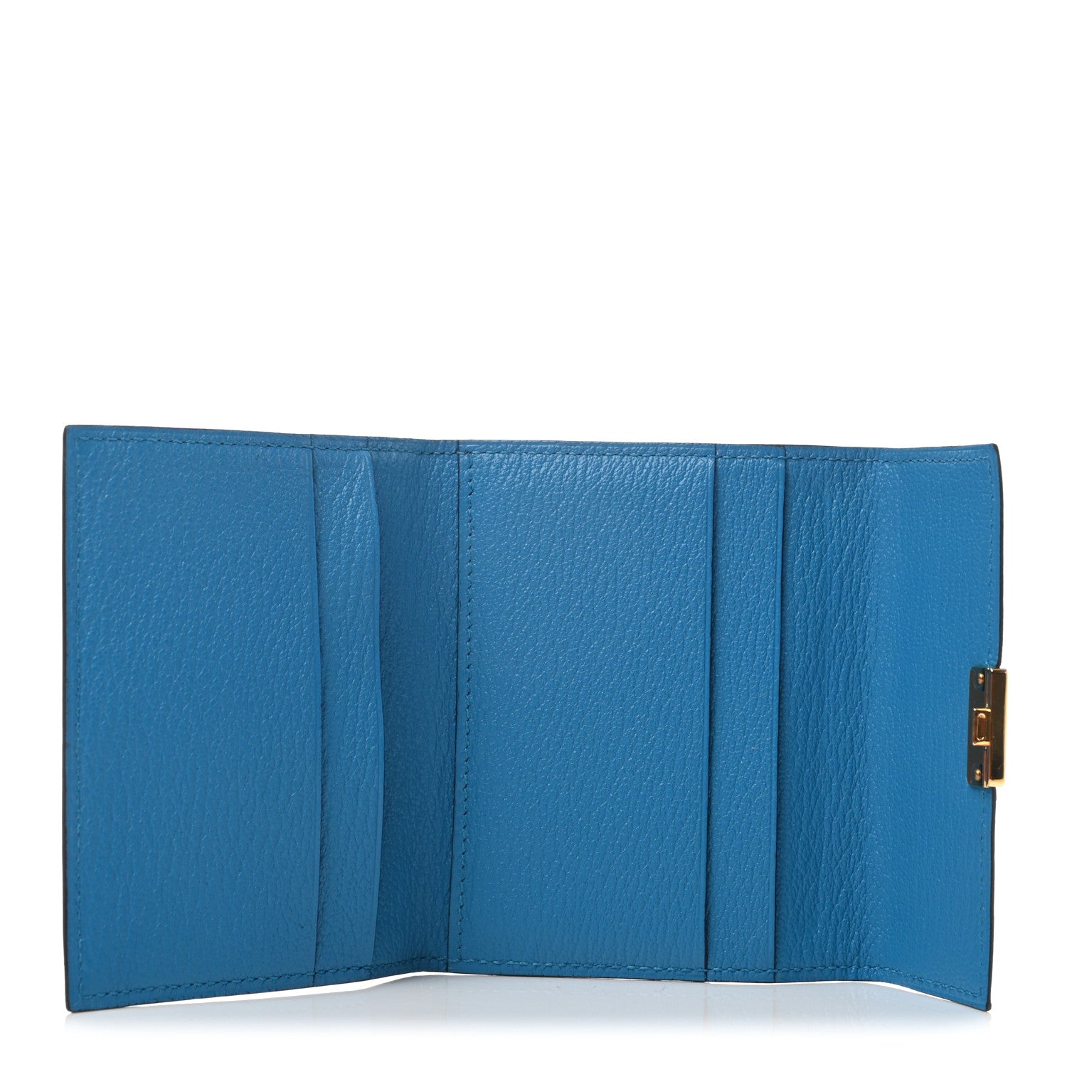 Hermes Chevre Mysore Mini Clic Card Holder Bleu Frida 5 of 7