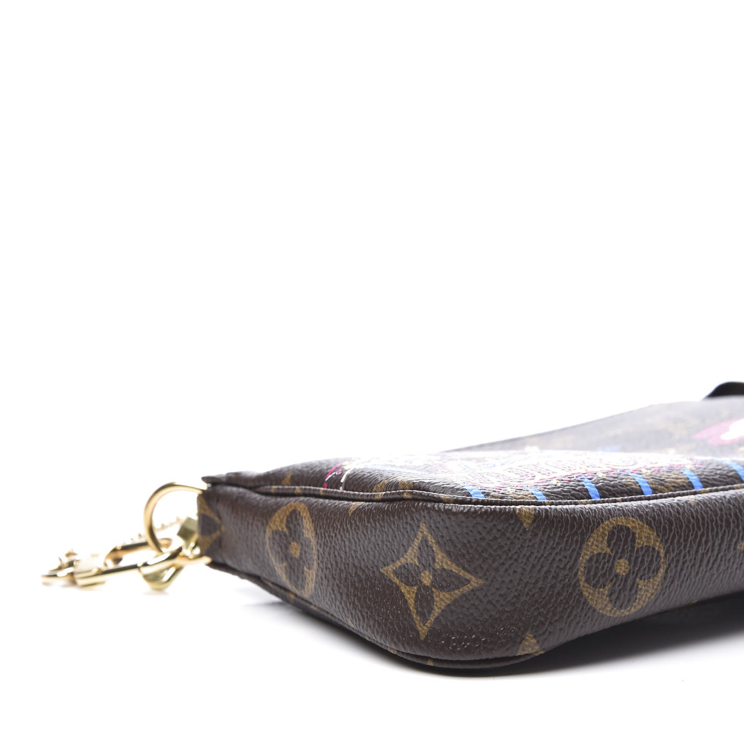 Louis Vuitton Monogram 2020 Christmas Animation Roller Coaster Mini Pochette Accessories Pivoine 6 of 9