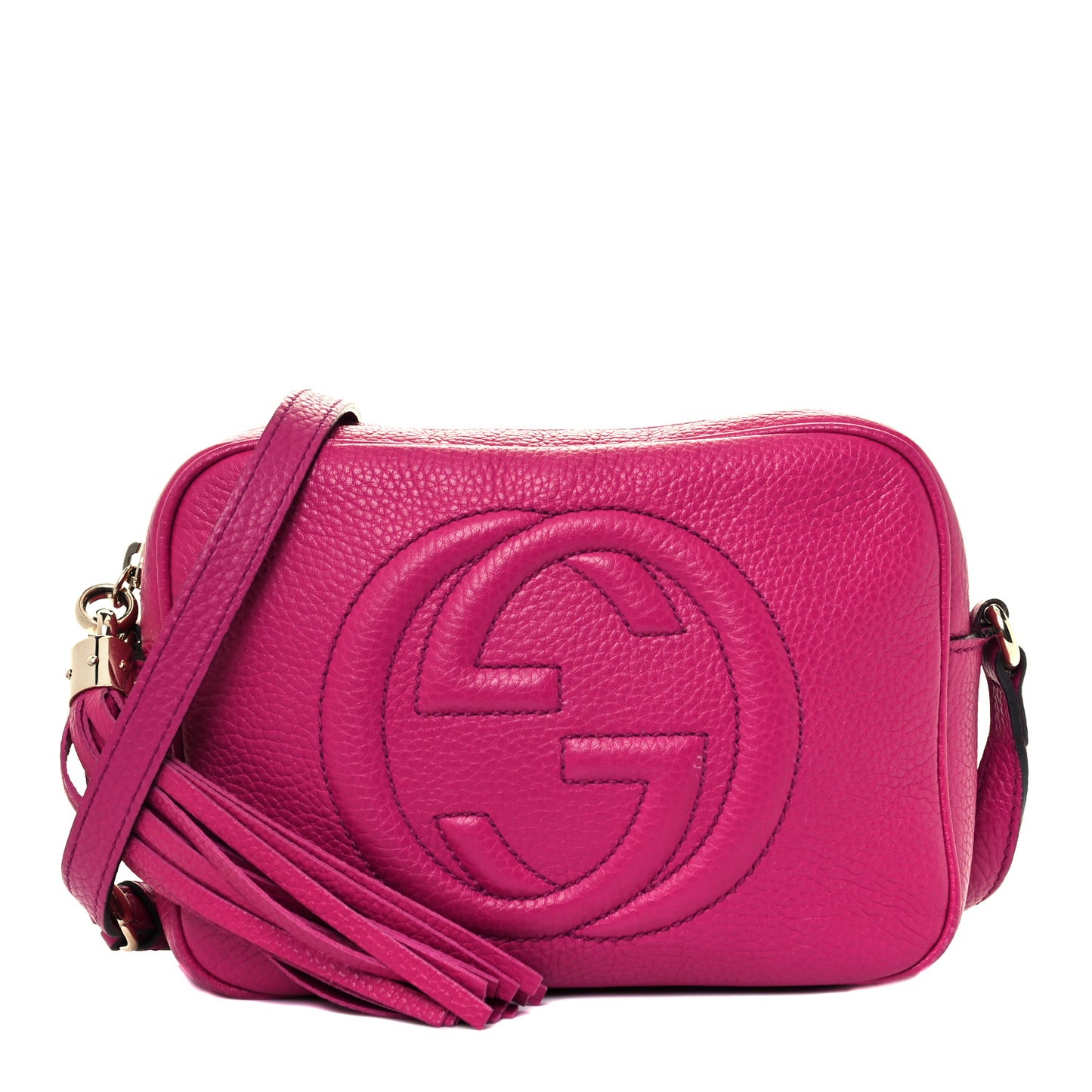 Cellarius Calfskin Small Soho Disco Bag Bright Bouganville