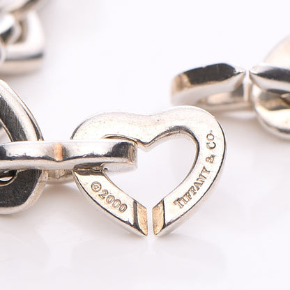 Tiffany Sterling Silver 18K Yellow Gold Heart Links Bracelet 5 of 5