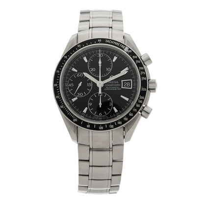 Omega Stainless Steel 40mm Speedmaster Date Chronograph Automatic Watch Black 3210.50.00 1 of 4
