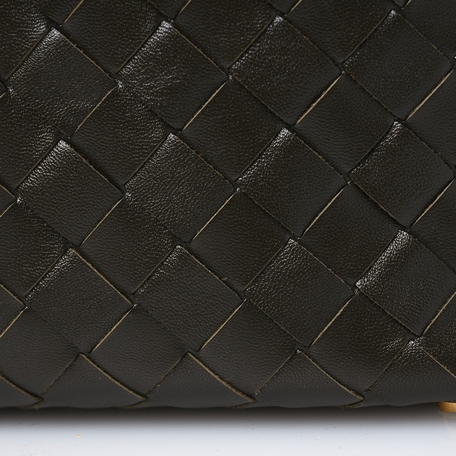 Bottega Veneta Calfskin Nappa Intrecciato Mini Wallace Kaki 12 of 12