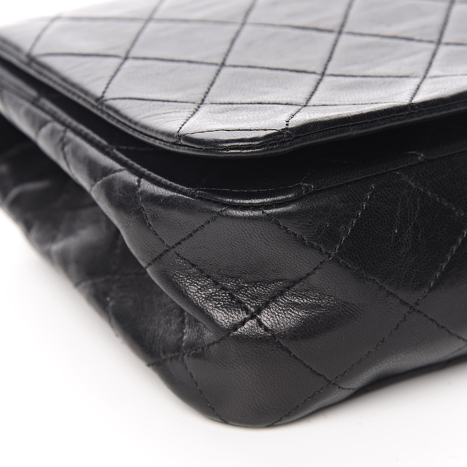 Chanel Lambskin Quilted Small Single Flap Black 11 of 14