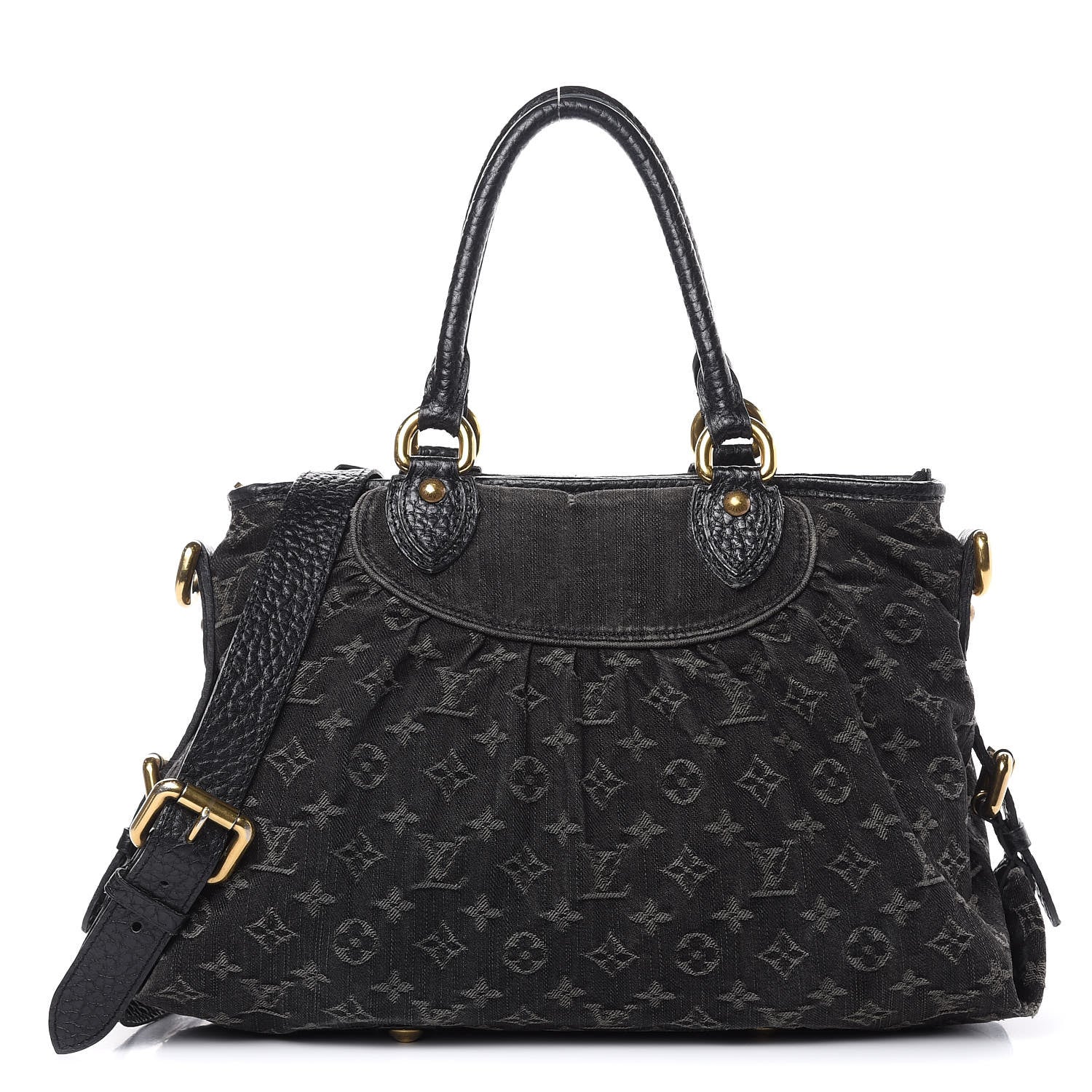 Louis Vuitton Denim Neo Cabby MM Black 1 of 17