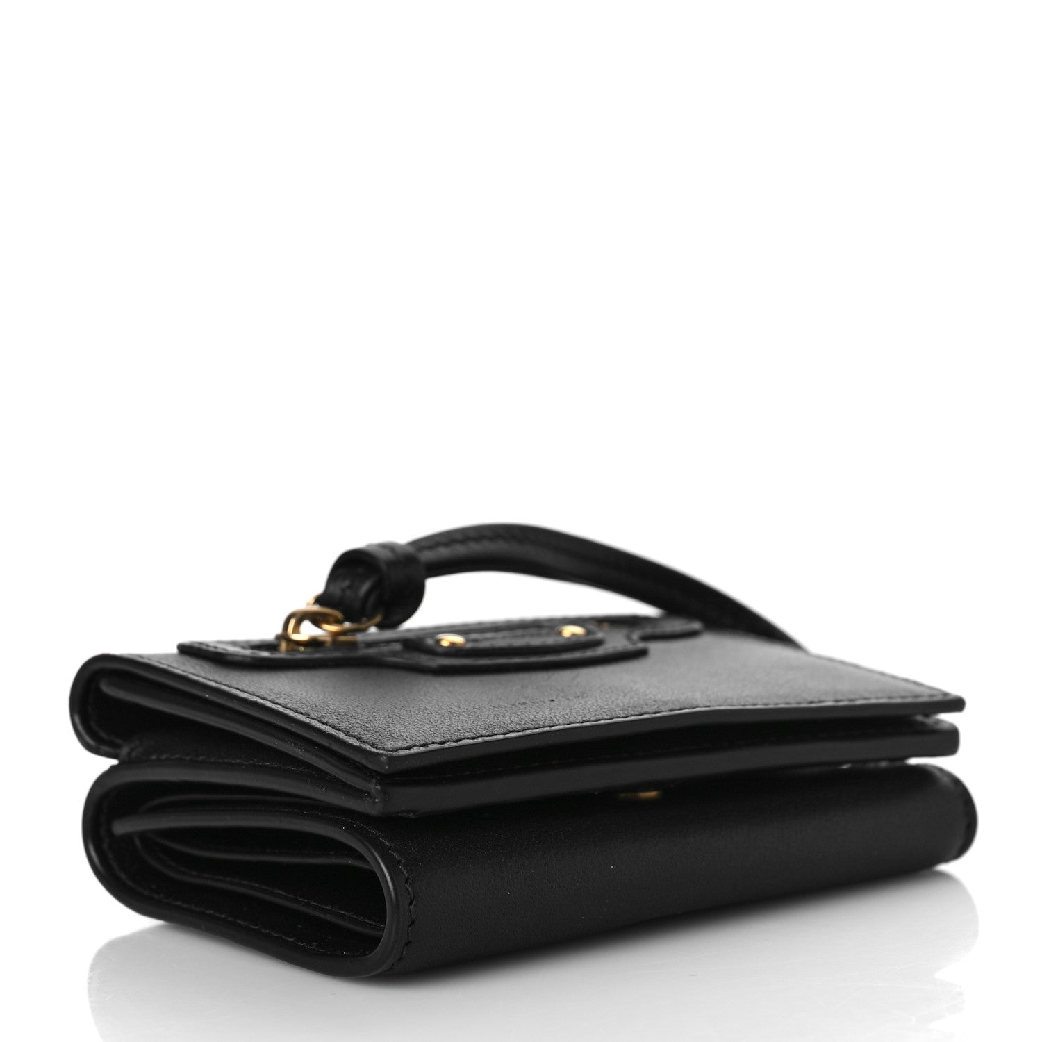 Balenciaga Calfskin Neo Classic Wallet Black 4 of 9