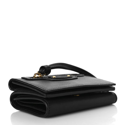 Balenciaga Calfskin Neo Classic Wallet Black 4 of 9