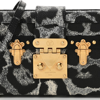 Louis Vuitton Leopard Petite Malle Black Gris 7 of 9