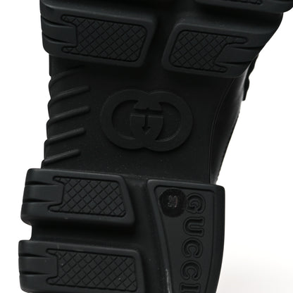 Gucci Quebec Calfskin Technical Jersey Knit GG Monogram Horsebit Ankle Boots 39 Black Fucsia 7 of 9