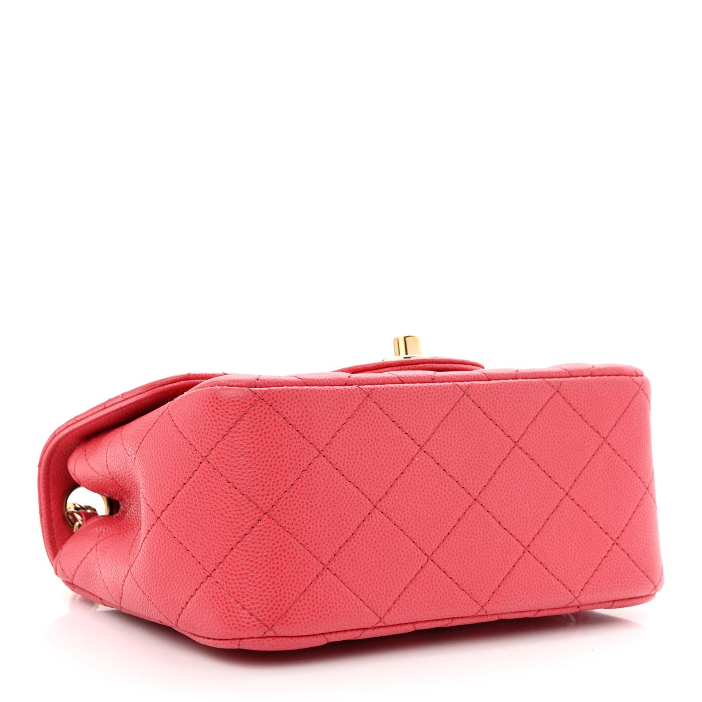 Caviar Quilted Mini Square Flap Pink