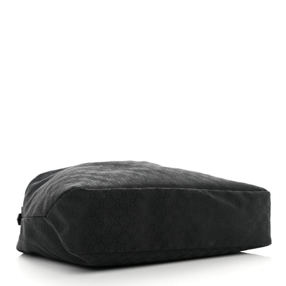 Gucci Monogram Large Horsebit Chain Hobo Black 4 of 12