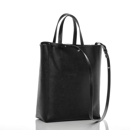 Celine Grained Calfskin Small Vertical Cabas Black 3 of 7