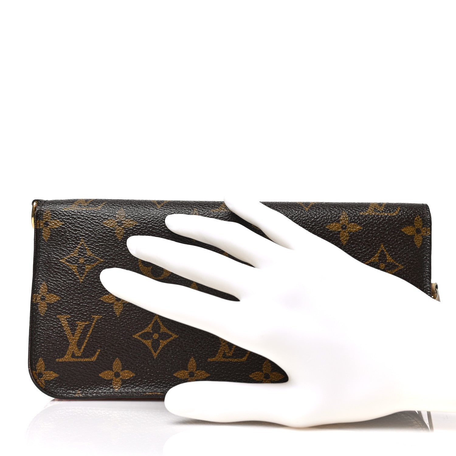 Louis Vuitton Monogram Leopard Insolite Wallet Blanc Corail 2 of 6