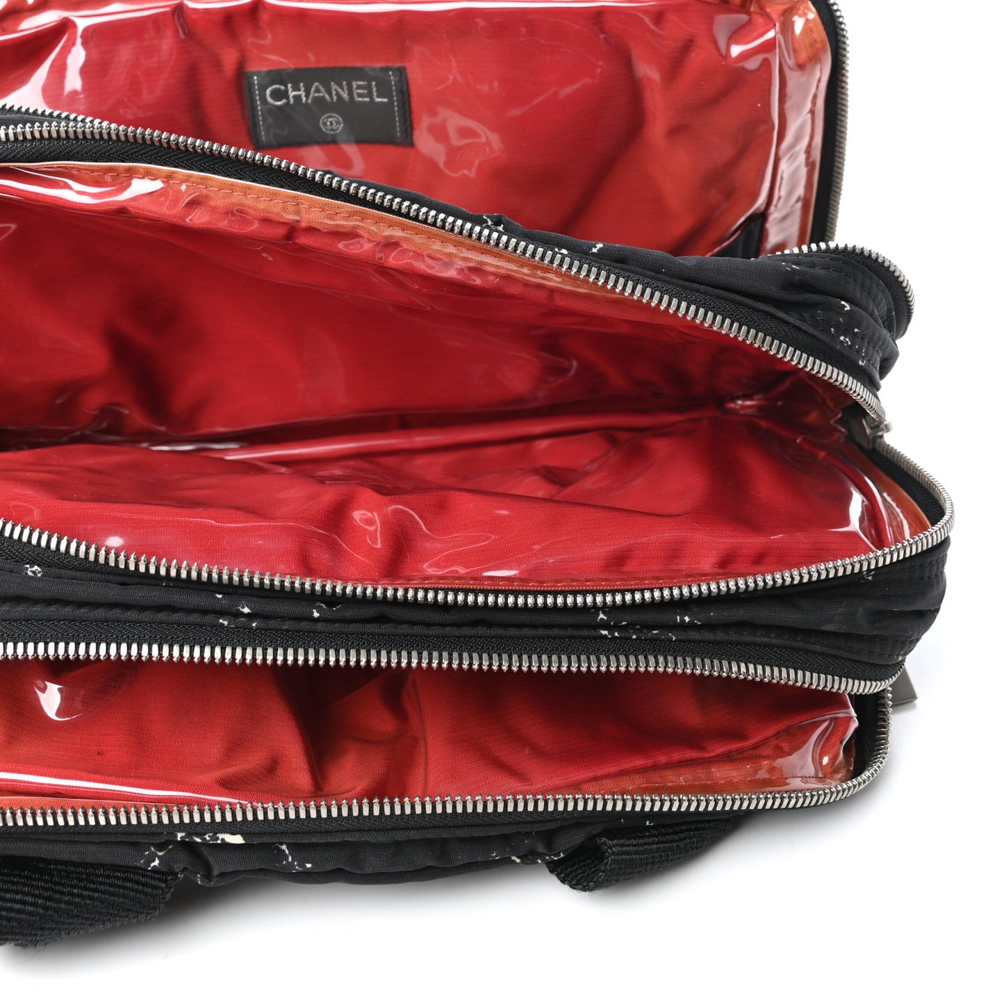 Nylon Travel Duffel Bag Black