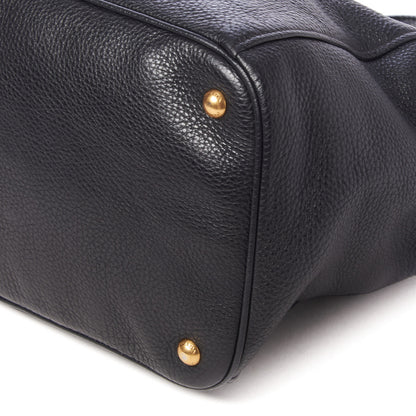 Prada Vitello Daino Tote Black 4 of 8