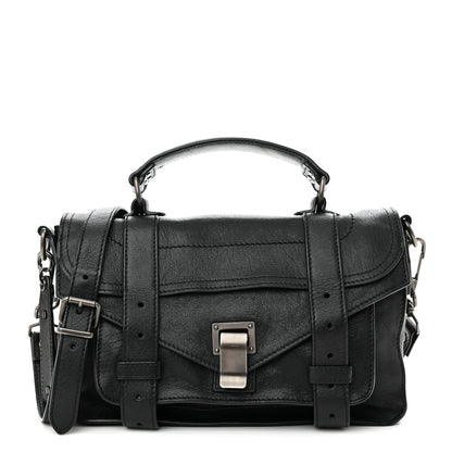 Proenza Schouler Lambskin Tiny PS1 Satchel Black 1 of 13