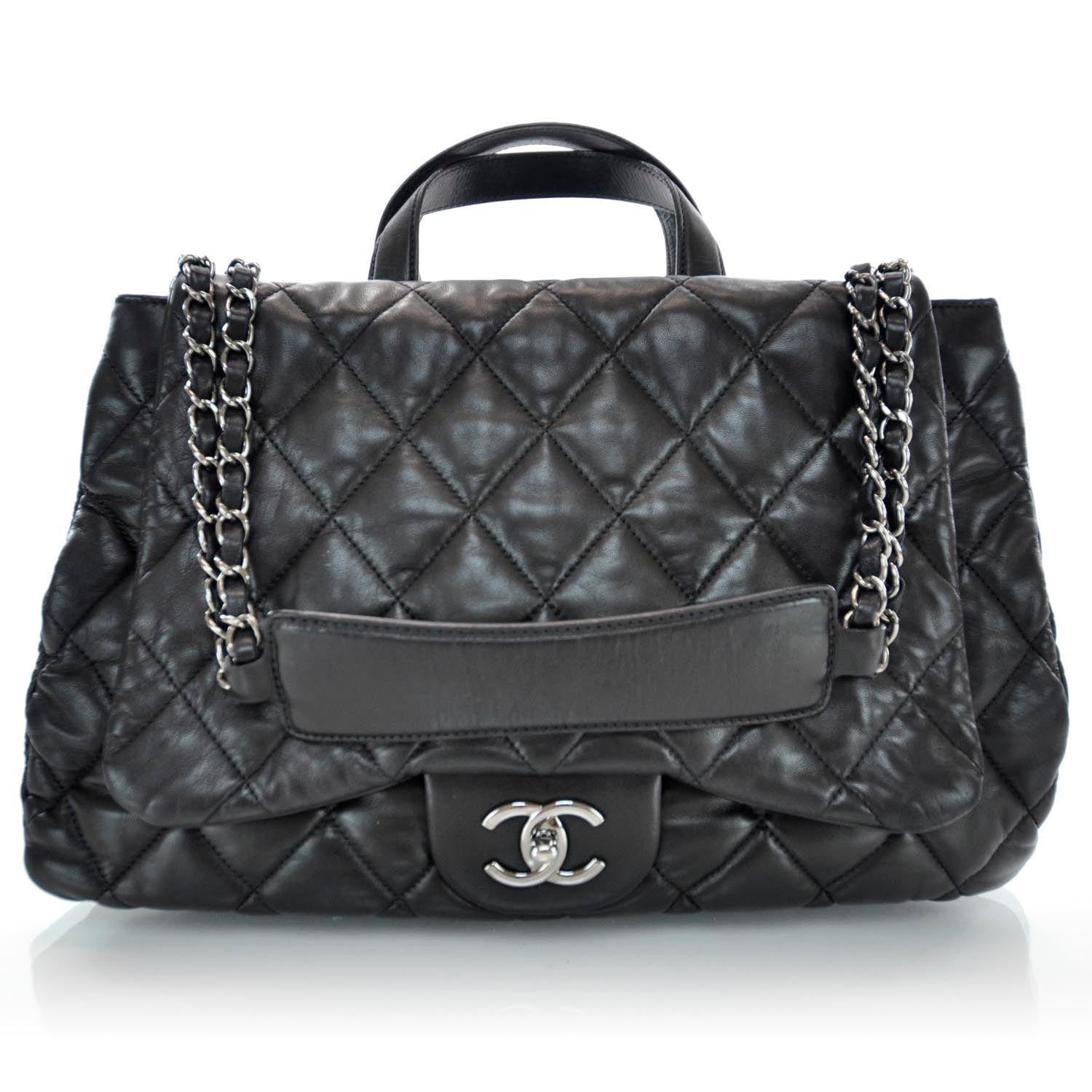 Chanel Lambskin Quilted 3 Maxi Flap Bag Black 1 of 10