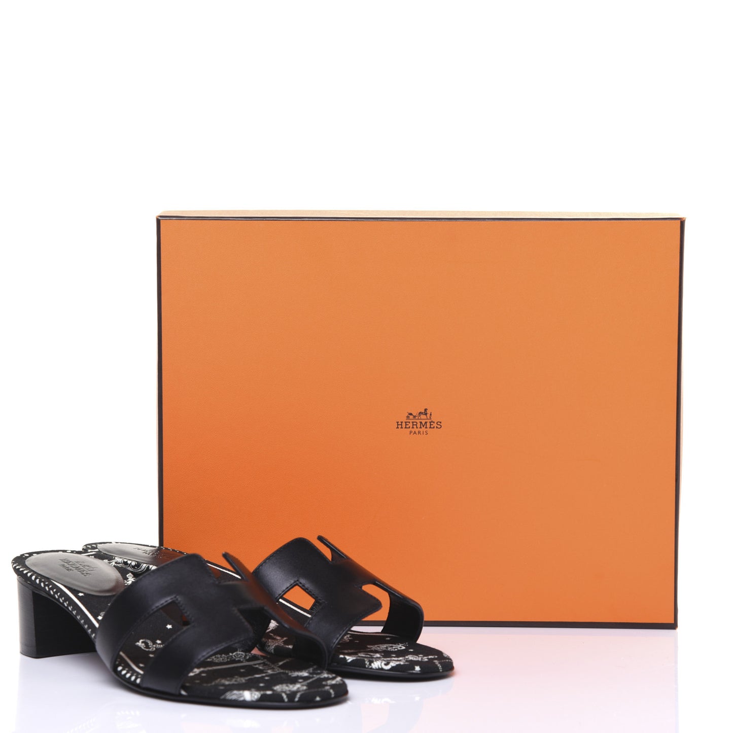 Calfskin Oasis Sandals 36.5 Black