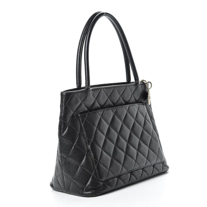 Chanel Caviar Quilted Medallion Tote Black 3 of 27