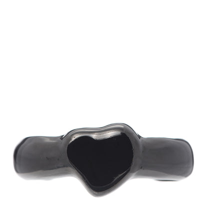 Tiffany Ruthenium Elsa Peretti Full Heart Cuff Bracelet Black 1 of 5