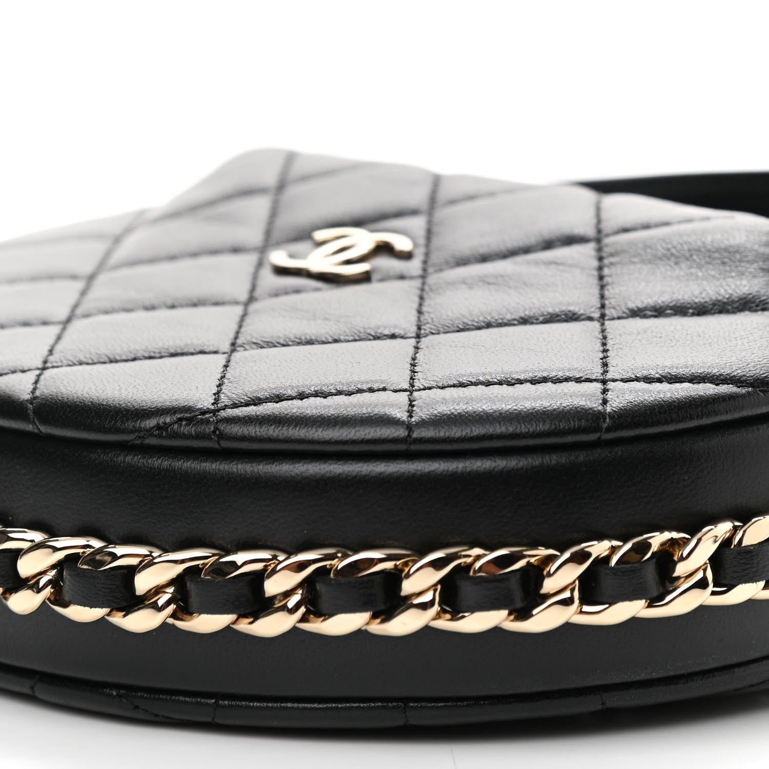 Chanel Quilted Chain Around Pouch Black 9 of 9