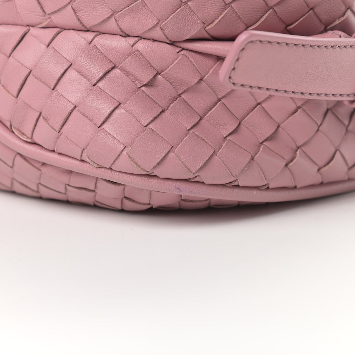 Nappa Intrecciato Rialto Shoulder Bag Rose Pink