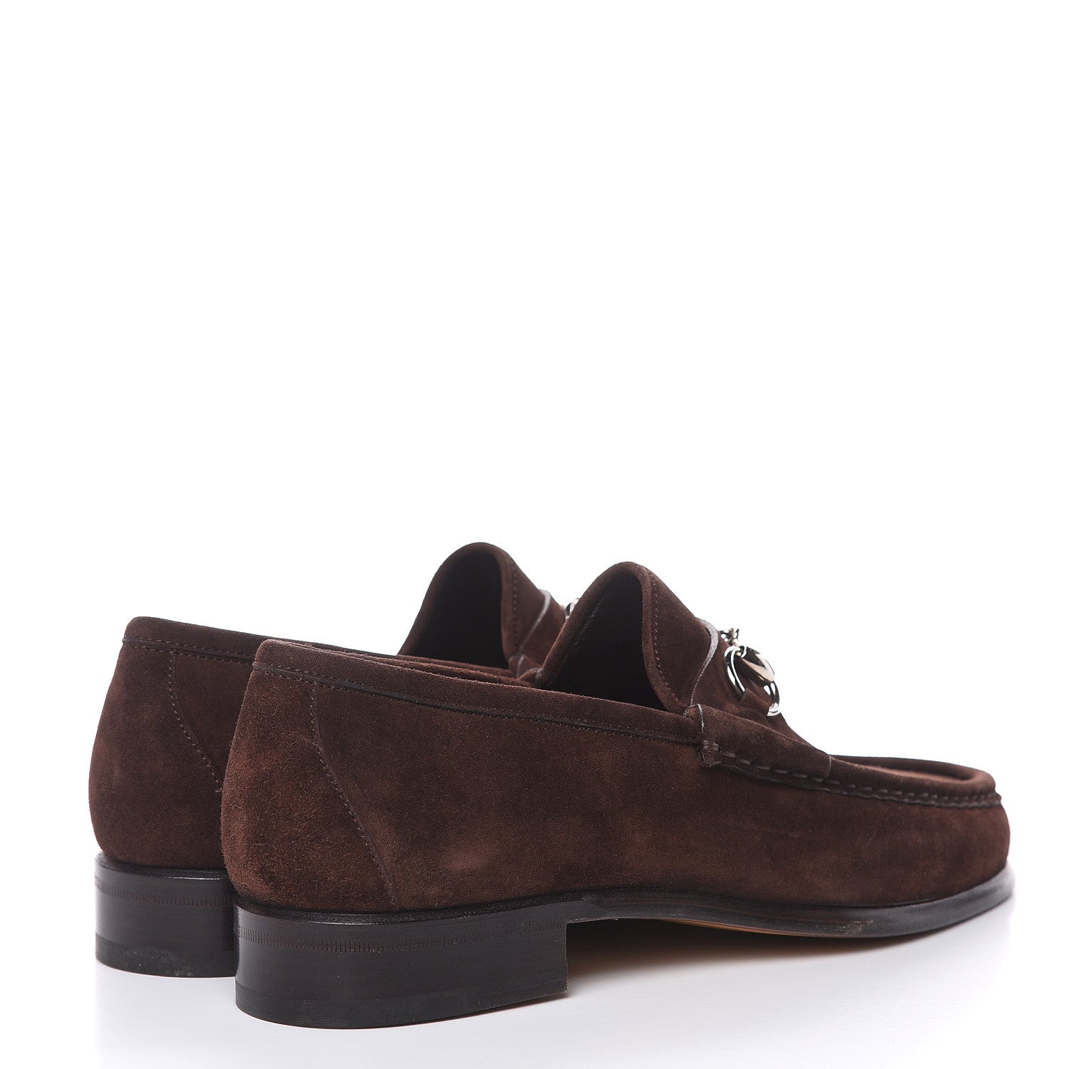Gucci Suede Mens 1953 Horsebit Loafers 7.5 Brown 4 of 11
