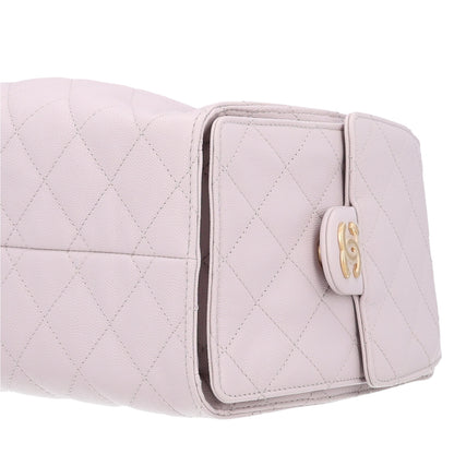 Chanel Caviar Quilted Small Chanel 25 Handbag Lilas Lilac 9 of 10