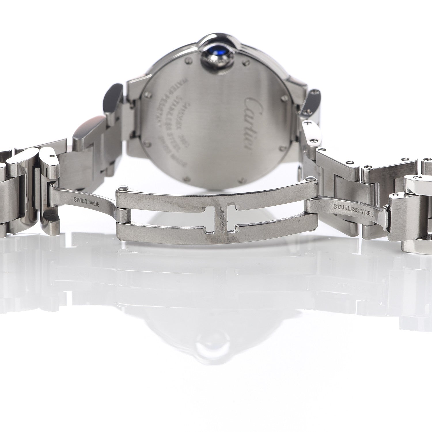 Cartier Stainless Steel 33mm Ballon Bleu De Quartz Watch 6 of 7