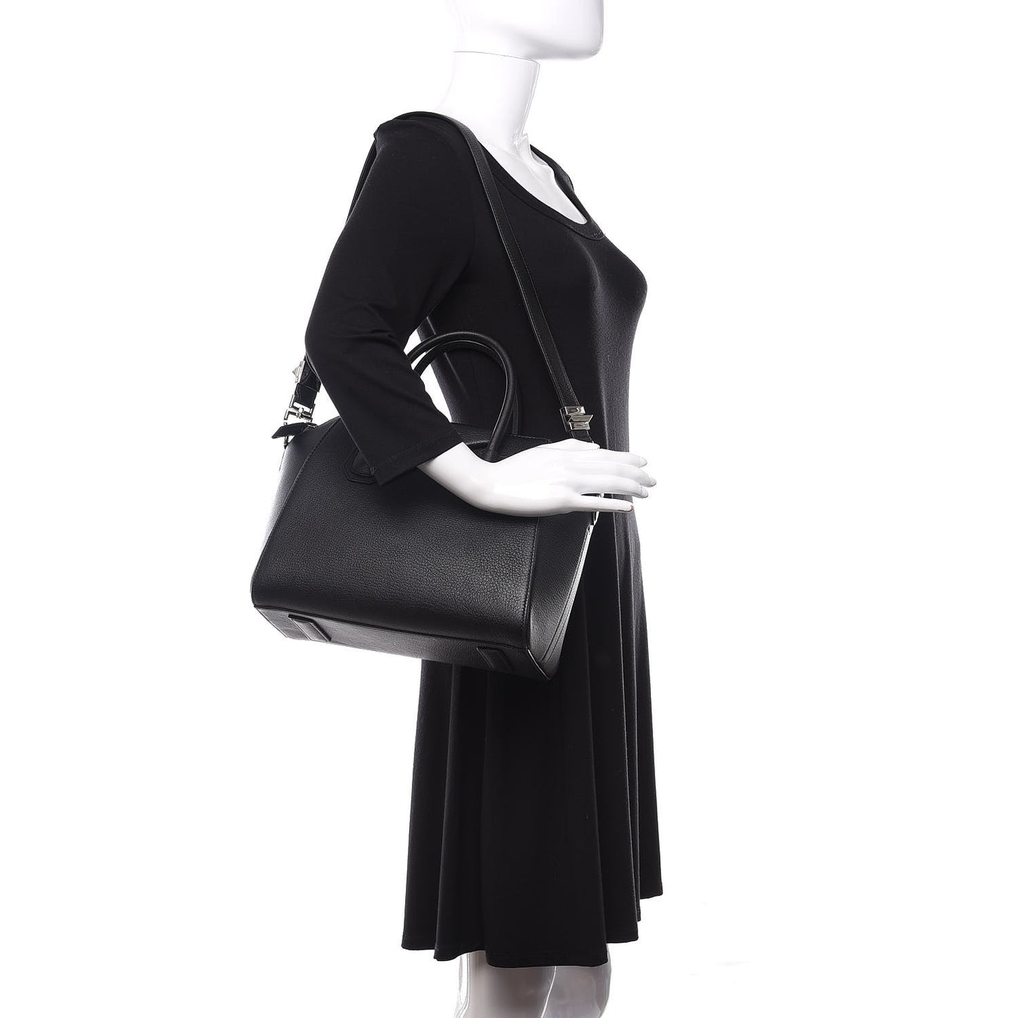 Sugar Goatskin Small Antigona Black