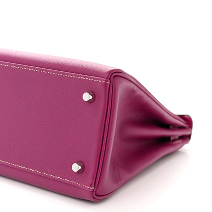 Hermes Epsom Candy Kelly Retourne 32 Tosca Rose Tyrien 10 of 11