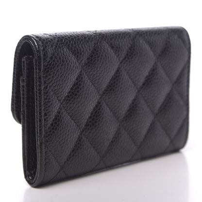 Chanel Caviar Quilted Flap Card Holder Black 3 of 9