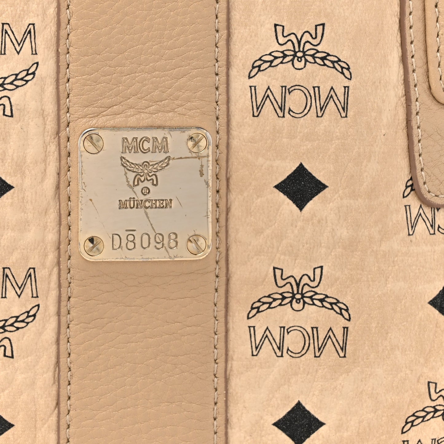 Visetos Medium Liz Reversible Shopper Tote Beige