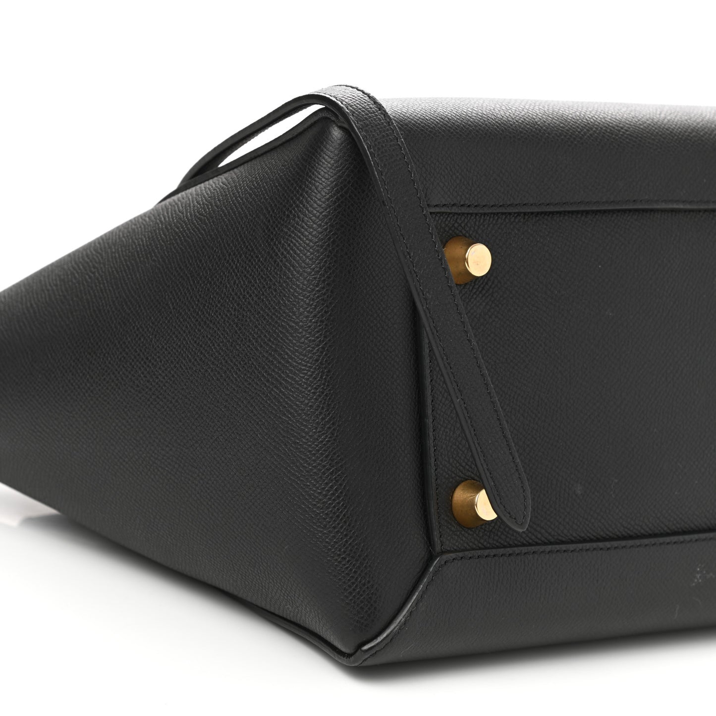 Grained Calfskin Mini Belt Bag Black